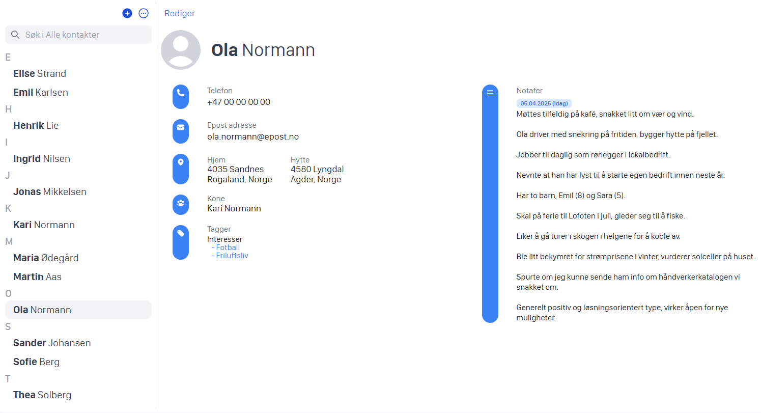 Notes screenshot